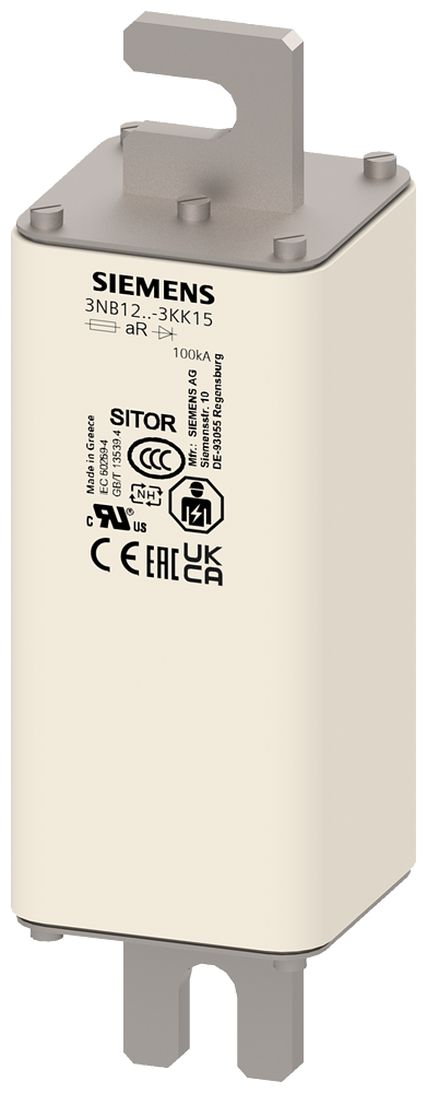 ELEMENTO DE FUSÍVEL SITOR 160A AR 1000V CC/1250V VSI 1100V CC UL @MBC 7XIN 3NB12253KK15 SIEMENS