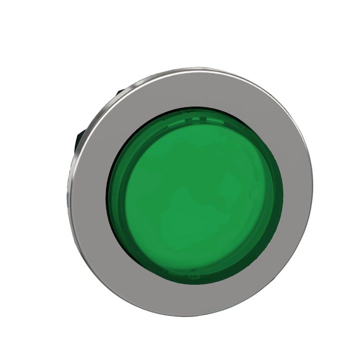 [Imagem CABEÇOTE PARA BOTÃO LUMINOSO FACEADO Ø30MM METÁLICO COM RETENÇÃO VERDE ZB4FH33 SCHNEIDER]