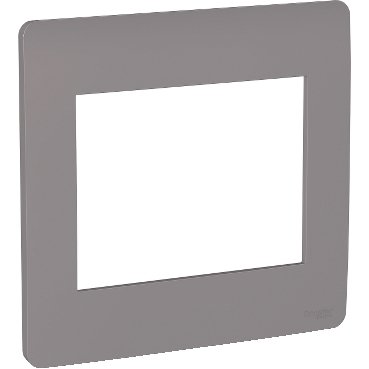 [Imagem PLACA 4X4 6 POSTOS AXIS GREY (CINZA) ORION S730203224 SCHNEIDER]