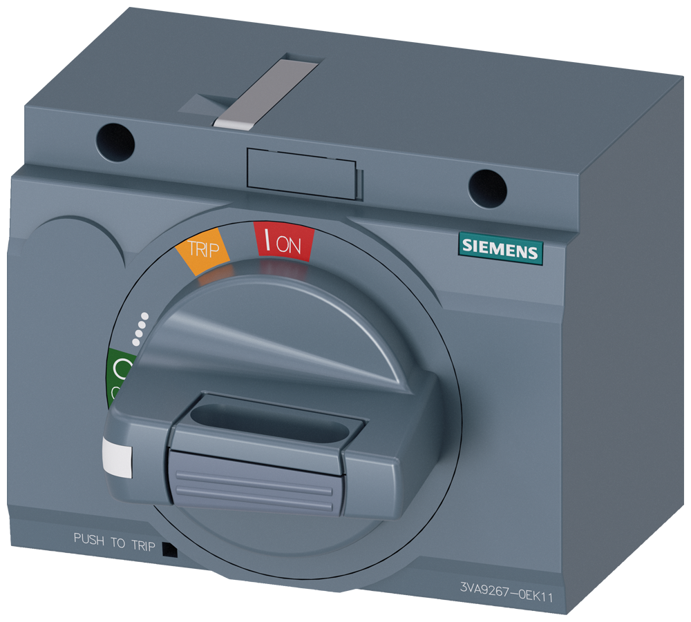 [Imagem ACIONAMENTO GIRATÓRIO FRONTAL PADRÃO IEC IP30/40 ACESSÓRIOS PARA 3VA2 100/16 3VA92670EK11 SIEMENS]