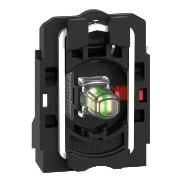 [Imagem CORPO PARA BOTÃO LUMINOSO MODULAR PLÁSTICO COM LED INTEGRAL BRANCO NF 24VCA/CC ZB5AW0B12 SCHNEIDER]