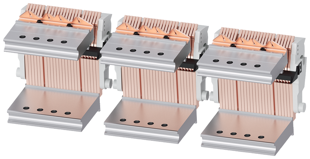 3 CONTATOS PRINCIPAIS PARA INTERRUPTORES DE 3 POLOS TAMANHO 3 CAPACIDADE DE 3WA91110AQ20 SIEMENS