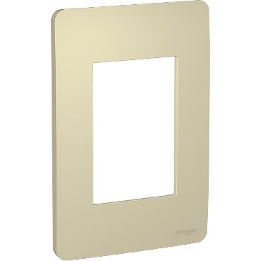 [Imagem PLACA 4X2 3 POSTOS HORIZON GOLD (DOURADA) ORION S730103234 SCHNEIDER]