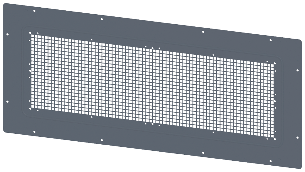 TETO COM ABERTURAS DE VENTILAÇÃO IP20 L: 900 MM P: 400 MM GALVA 8MF10942UD200A SIEMENS