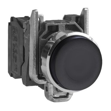 [Imagem BOTÃO 22MM METÁLICO A IMPULSÃO SALIENTE XB4BL21 SCHNEIDER]