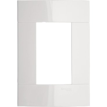 [Imagem PLACA 3 POSTOS BRANCO DECOR 4X2 PRM044231 SCHNEIDER]
