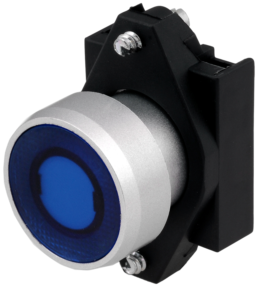 [Imagem FRONTAL BOTÃO PLASTICO ILUMINADO MOM VERMELHO 3SB60310AB200YA0 SIEMENS]