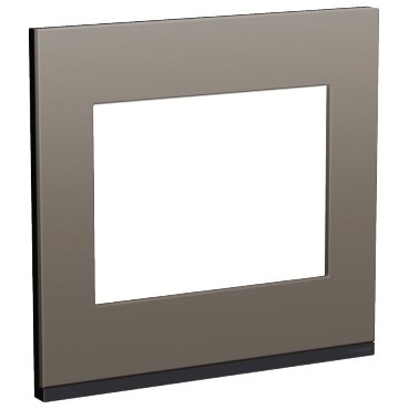 [Imagem PLACA+SUPORTE 4X4 6 POSTOS CLASS GR / GREY FENIX S734203889 SCHNEIDER]