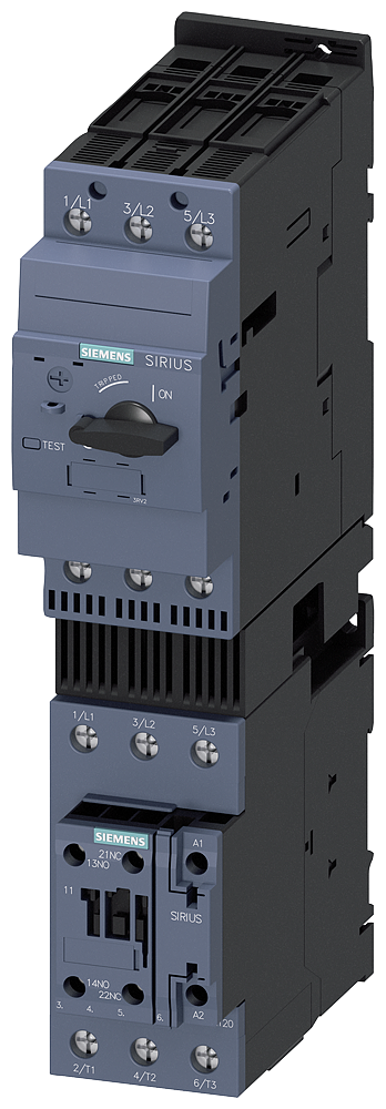 CHAVE DE PARTIDA ACIONADOR DIRETO S2 42-50 A AC 230 V/50 HZ 100 KA 3RA21304WA360AP0 SIEMENS
