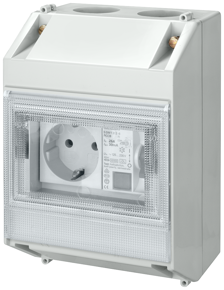 TOMADA DE PROTEÇÃO RCCB T55 TIPO A (PSE/SSF) 16A 1+N POL. IFN 10MA 125-230V 2UD 5SZ9206 SIEMENS