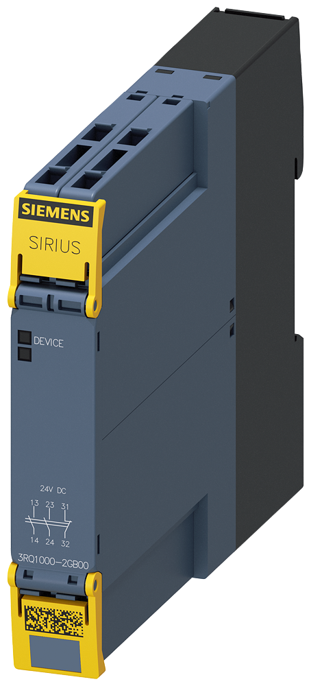 [Imagem RELÉ DE ACOPLAMENTO CONTROLADO À FORÇA, 2NA+1NF, AC/DC 24V, BORNE DE MOLA, SI 3RQ10002GB00 SIEMENS]