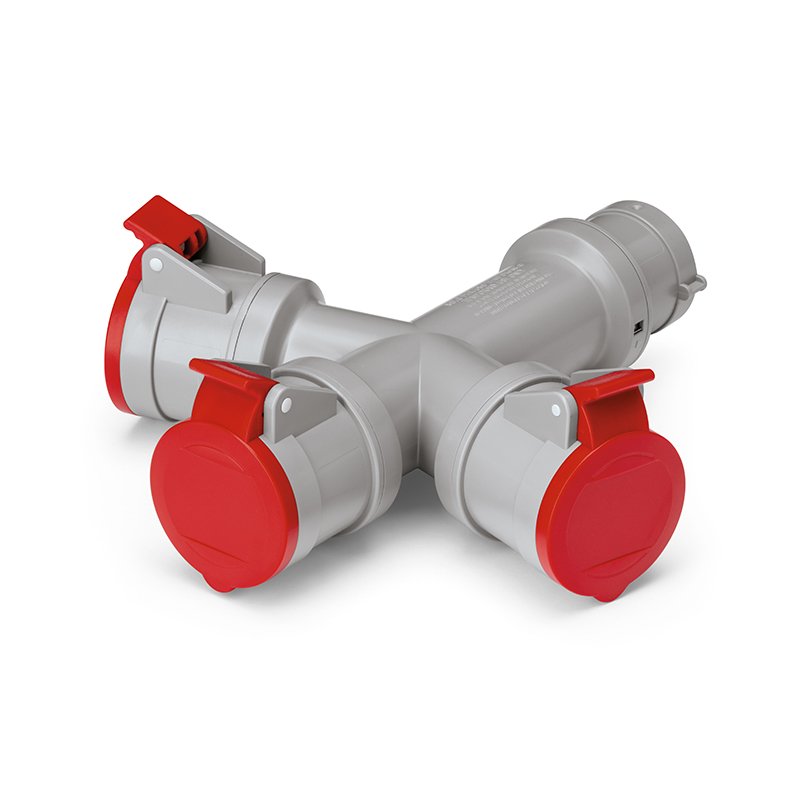 [Imagem do produto ADAPTADOR 3X3P+T 380V 16A IP44 600.3005-063 SCAME]