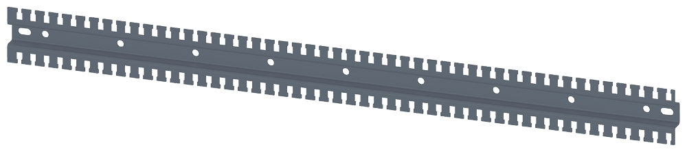 CALHA DE SUPORTE DENTADA FORMATO EM U C: 900 MM GALVANIZADA 8MF10902HC030 SIEMENS