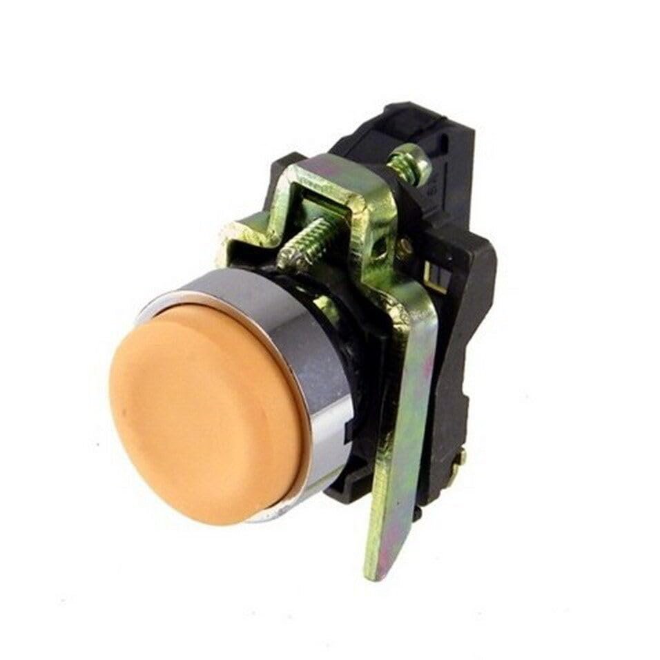 [Imagem BOTÃO 22MM METÁLICO A IMPULSÃO SALIENTE XB4BL51 SCHNEIDER]