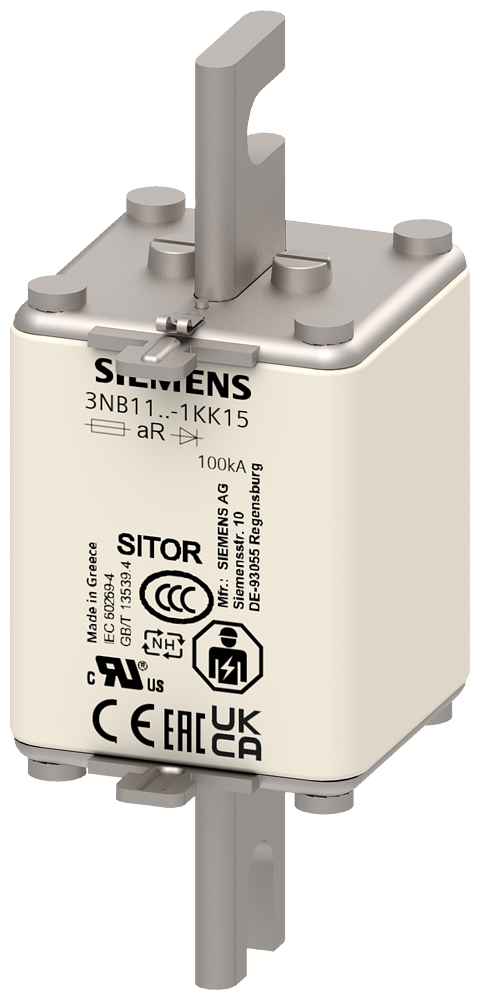 ELEMENTO DE FUSÍVEL SITOR 160A AR 600V CC/1250V VSI 750V CC UL @MBC 3,5XIN 3NB11251KK15 SIEMENS