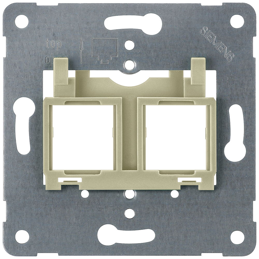 PLACA PORTANTE CONECTOR MODULAR PARA INSTALAÇÃO DE ATÉ 2 CONECTORES ENCAIXÁVEL 5TG2098 SIEMENS