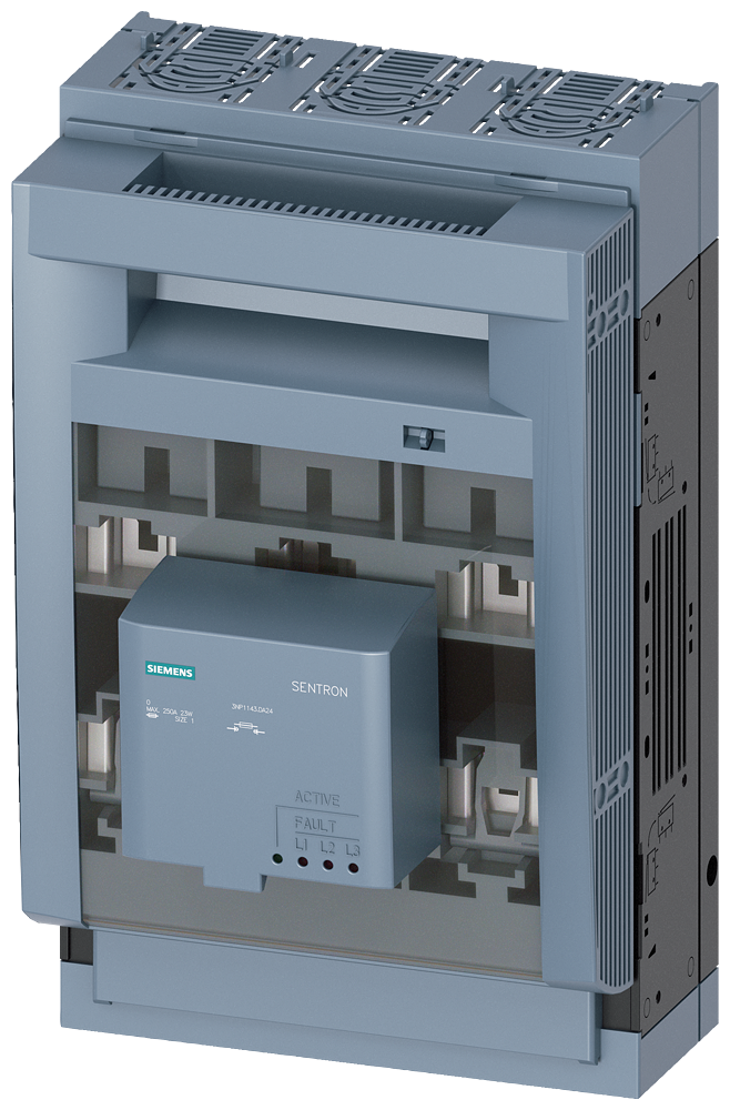 SECCIONADORA-FUSÍVEL SOB CARGA 3NP1 DE 3 POLOS NH1 250 A 3NP11431DA24 SIEMENS