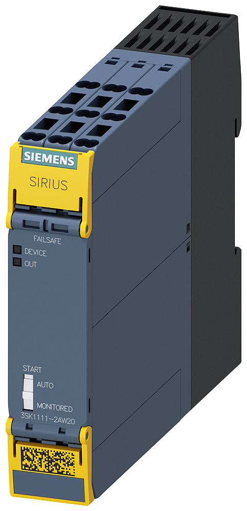 [Imagem do produto RELÉ SEGURANÇA EMERGÊNCIA 110/240V 3NA+1NF 3SK11112AW20 SIEMENS]