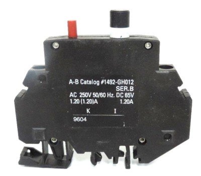 [Imagem DISJUNTOR PROTECAO MONOPOLAR 1,2A 1492GH012 ROCKWELL ALLEN BRADLEY]
