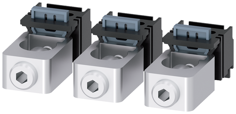 [Imagem BORNE DE CONEXÃO PARA CONDUTOR CIRCULAR TA1.1 10…95 MM² 3 PEÇAS ACESSÓRIOS PA 3VM91130JB11 SIEMENS]