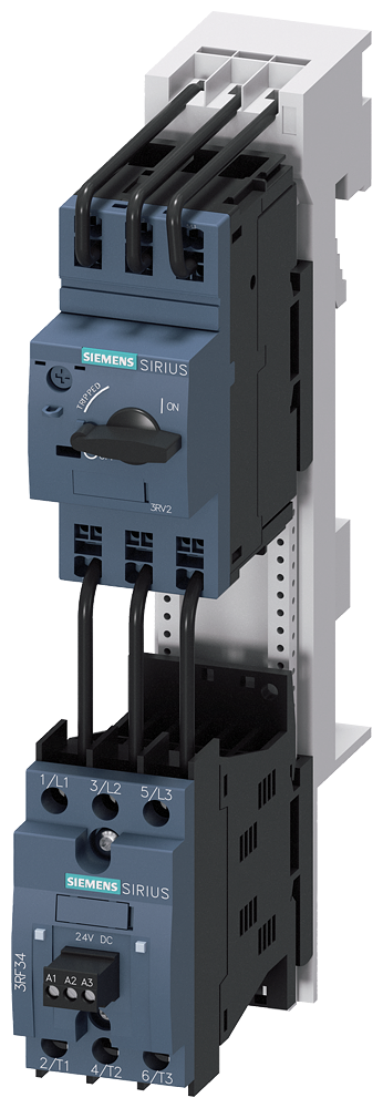 CHAVE DE PARTIDA MOTOR DE PARTIDA REVERSÍVEL S00 0,55-0,8 A DC 24 3RA22100HH030SB4 SIEMENS