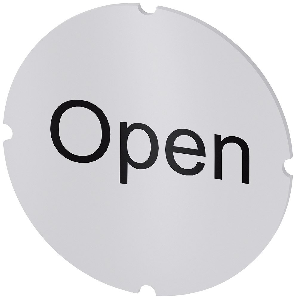 [Imagem do produto PLACA EMBUTIDA PARA BOTÃO DE PRESSÃO ILUMINADO, REDONDO, LEITOSO, INSCRIÇÃO:  3SU19000AB710DW0 SIEMENS]