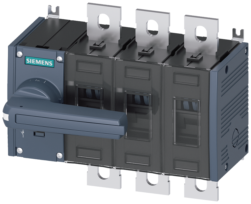 [Imagem do produto SECC. FUS. 3P 200A TERM. PLANO C/ MANOP. 3KD36320PE100 SIEMENS]