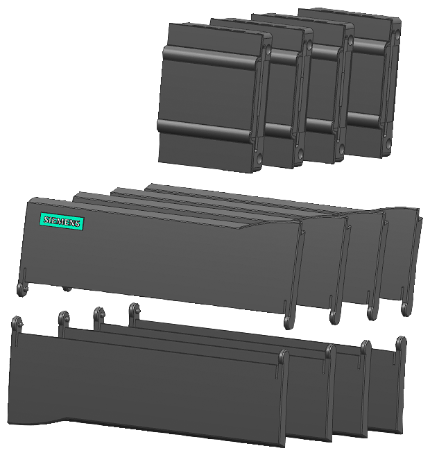 SIMATIC S7-1200 FRONT COVERS CPU 1214 PU 4 6ES72911AB300XA0 SIEMENS