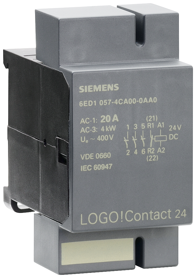 [Imagem LOGO! MÓDULO CONTATOR 24V DC, 3NO/1NC 6ED10574CA000AA0 SIEMENS]