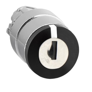 [Imagem CABEÇOTE PARA CHAVE SELETORA Ø22MM METÁLICO 3 POSIÇÕES FIXAS COM CHAVE ZB4BG03 SCHNEIDER]