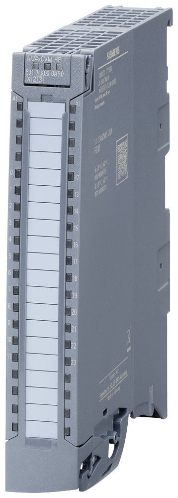 [Imagem do produto SIMATIC S7-1500 AI 24XCVM HF 25 MM INCLUI ELEMENTO DE FONTE DE ALIMENTAÇÃO, SUPORTE DE ESCUDO 6ES75317LK000AB0 SIEMENS]