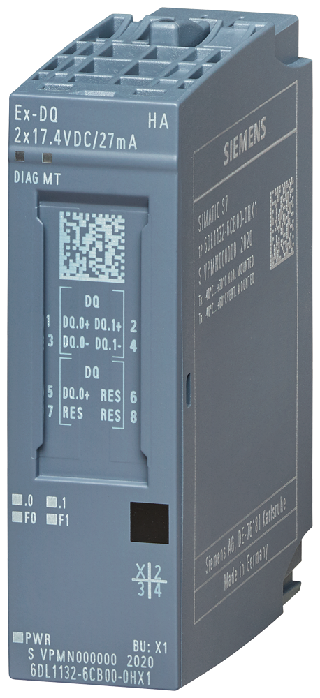 [Imagem MÓDULO I/O DIGITAL EX 2DO ET200SPHA 6DL11326CB000HX1 SIEMENS]