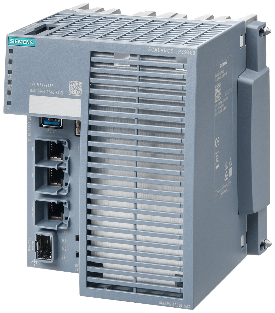 [Imagem SCALANCE LPE9403, LOCAL PROC. ENGINE, 10/100/100MBIT/S RJ45, 100/1000MBIT/S SFP 6GK59983GS002AC2 SIEMENS]