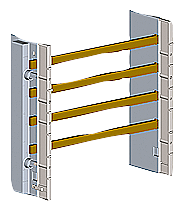 ALPHA-ZS  CONJUNTO DE REEQUIPAMENTO BARRAMENTO DE 1 CAMPO 12X 5MM DE 4 POLOS 8GS40107 SIEMENS