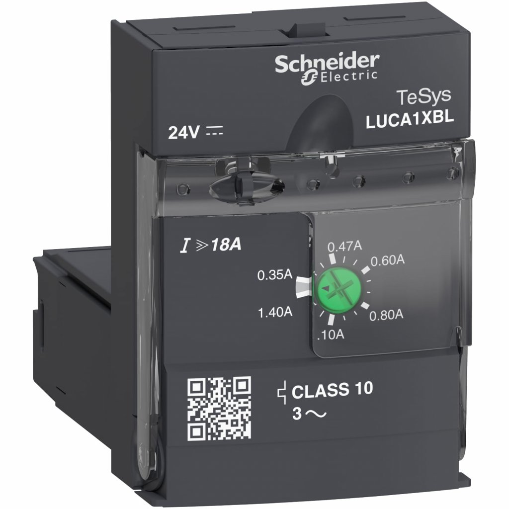 [Imagem UNIDADE DE CONTROLE STANDARD TRIFASICO CLASSE 10 0.351.4A 24VCC TESY LUCA1XBL SCHNEIDER]