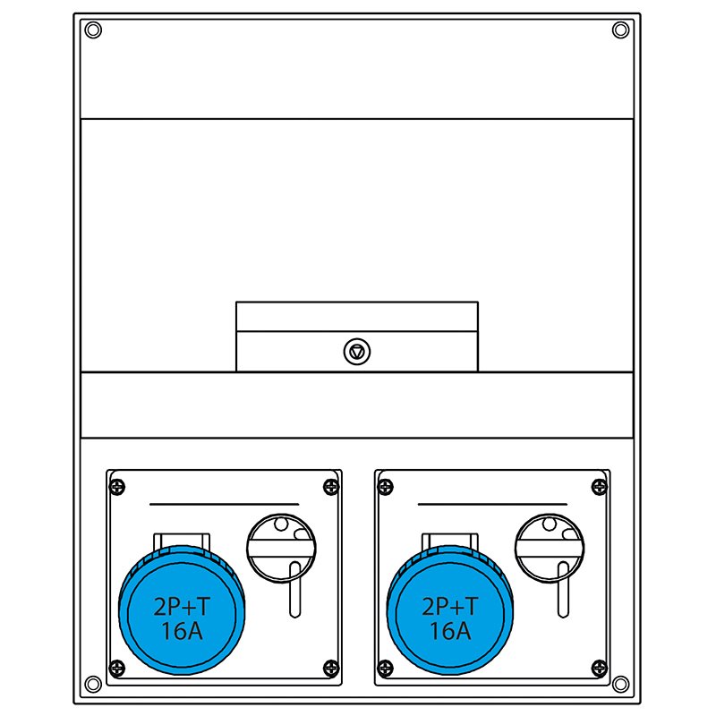 [Imagem do produto QUADRO DE DISTRIBUIÇÃO  400 IP66 670.3526-77 SCAME]