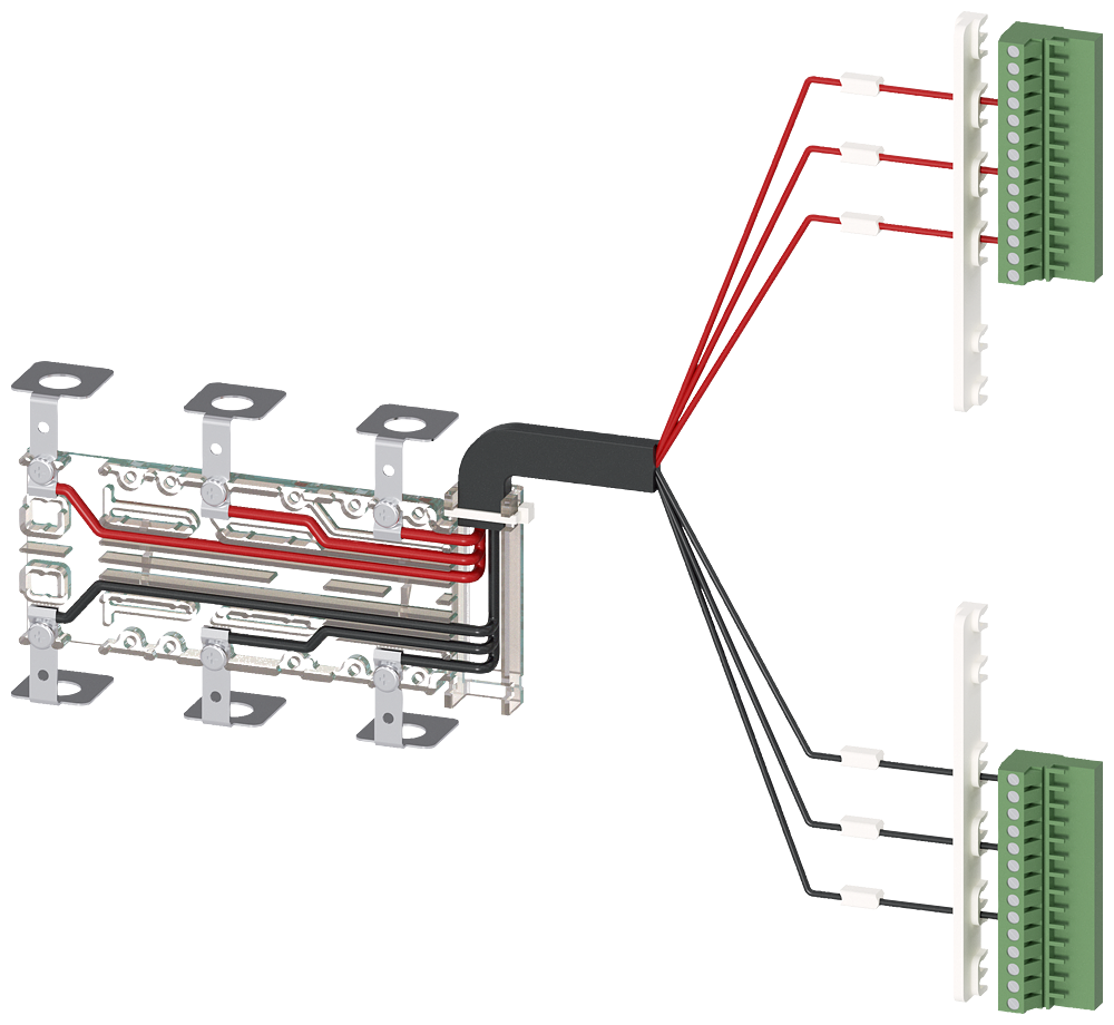 ACESSÓRIOS PARA TERMINAIS PARA CONDUTOR AUXILIAR 3KC8 CONJUNTO DE MONTAGEM 3KC98221 SIEMENS