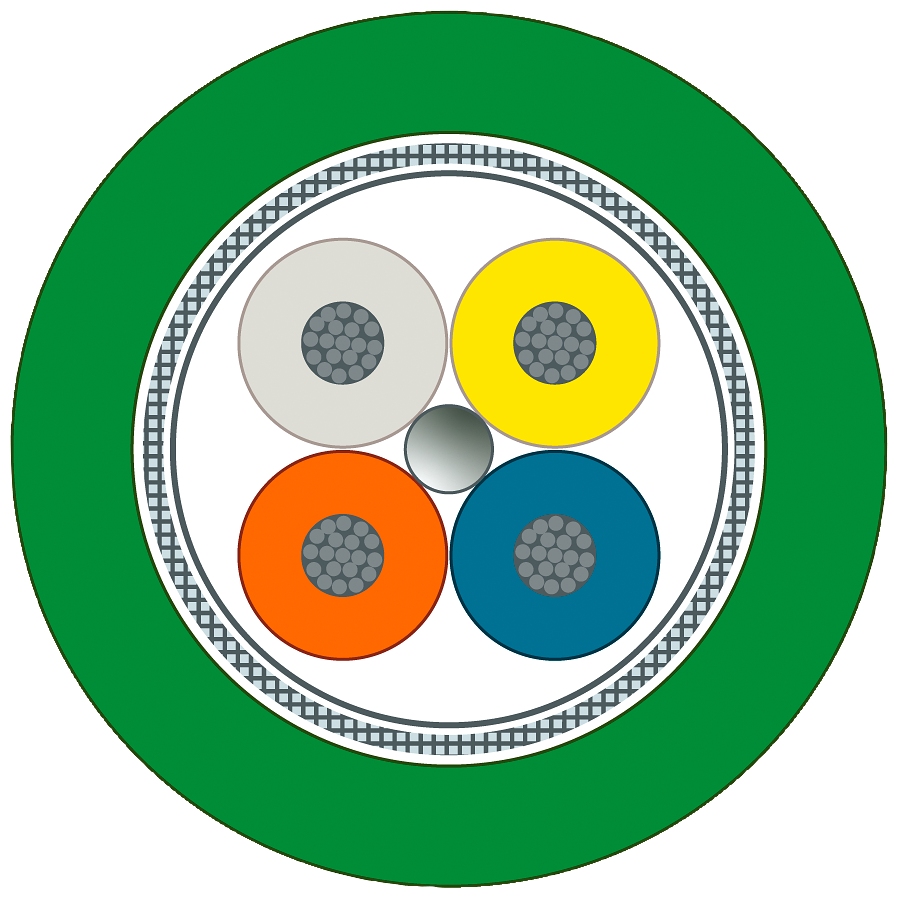 [Imagem CABO DE TORÇÃO PROFINET TIPO C TP 2X2 6XV18702F SIEMENS]