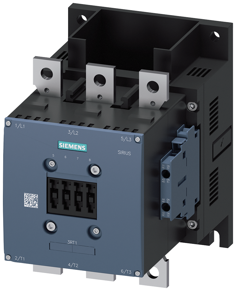 CONTATOR AC-3E 300 A/160 KW/400V 3 POLOS 2NA+2NF CALHA DE LIGAÇÃO/LIGAÇ 3RT10666LA06 SIEMENS