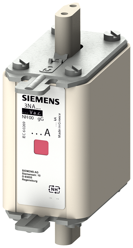 [Imagem do produto FUSIVEL NH FRON T.00 125A 500V 3NA7832 SIEMENS]
