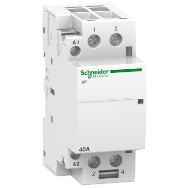 [Imagem CONTATOR MODULAR ACTI9 ICT40A 2NA 220/240VCA 60HZ A9C20642 SCHNEIDER]