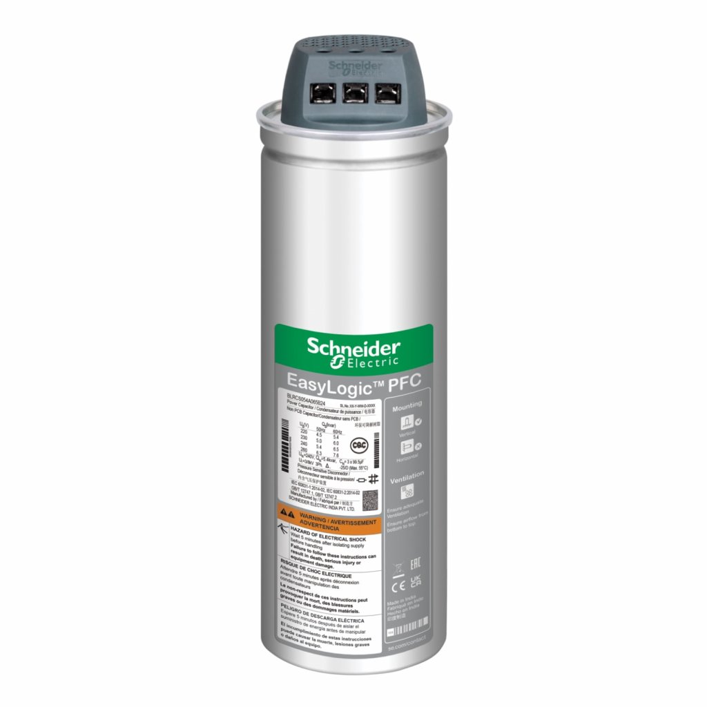 [Imagem CAPACITOR EASYCAN 24.0KVAR 440V 60HZ 3F BLRCS200A240B44 SCHNEIDER]
