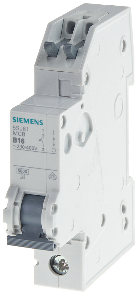 DISJUNTOR AUTOMÁTICO 230/400V 6KA DE 1 POLO C 10A P=70MM COM SEM PARAFUSO 5SJ61107KS SIEMENS