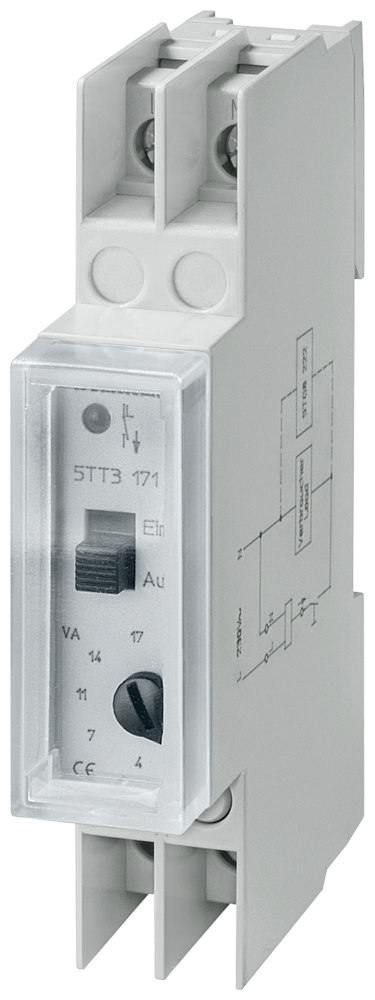 ACOPLADOR DE REDE T55 CA 230 V 50HZ COM TAMPA TRANSPARENTE 5TT3171 SIEMENS