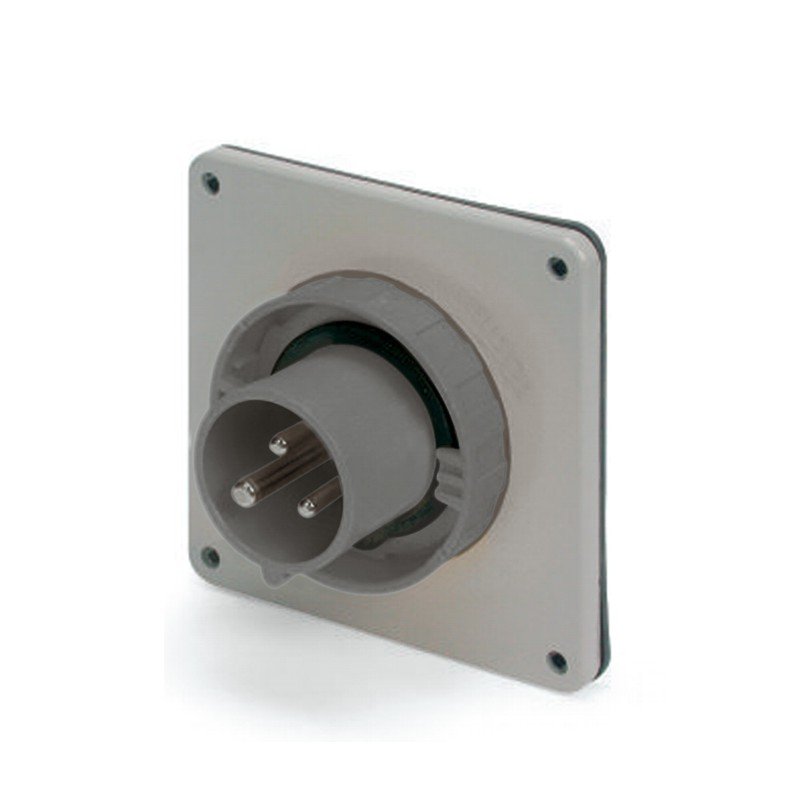 [Imagem PLUGUE DE MONTAGEM EMBUTIDA 20A 2P 3W 5H IP67 277V SCM320B5W SCAME]