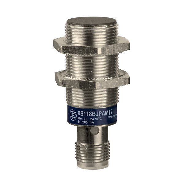 [Imagem SENSOR INDUTIVO M18P SN 8MM NF PNP XS618B1PBM12 TELEMECANIQUE]