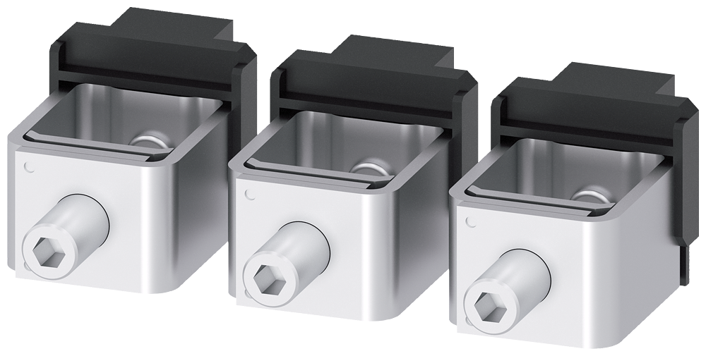 [Imagem TERMINAL COM MOLDURA 3 PÇ. ACESSÓRIOS PARA: 3VA53/53; 3VA63/64 3VA94730JA13 SIEMENS]