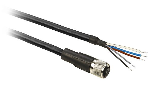 [Imagem CABO PUR 2M C/CONECTOR RETO M12 5P  XZCP11V12L2 TELEMECANIQUE]