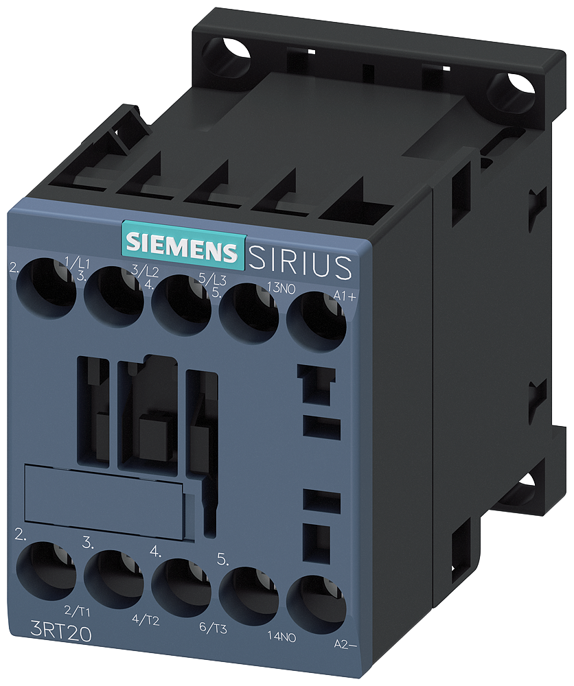 CONTATOR AC-3E 7 A/3 KW/400V 3 POLOS DC24V 1NA LIGAÇÃO COM PARAFUSO 3RT20151FB41-ZX95 SIEMENS