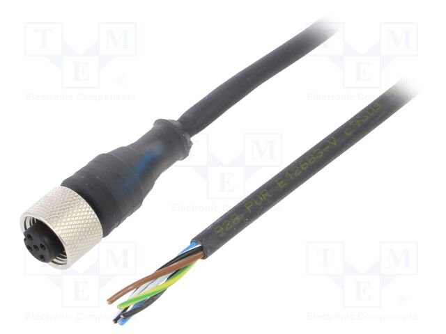 [Imagem CABO C/CONECTOR M12 FM RETO 5M  XZCP1164L5 TELEMECANIQUE]